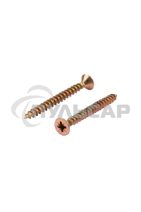 Саморез универсальный KRANZ 5х50, желтый цинк, упаковка поставщика ( 4 000 шт. )