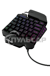 Игровой блок Oklick/Оклик GMNG 703GK черный USB for gamer LED (подставка для запястий)