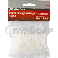 Крестики Matrix, 4,0 мм, для кладки плитки, 100 шт. Крестики Matrix, 4,0 мм, для кладки плитки, 100 шт.