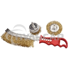 Набор щеток Matrix для дрели, 3 шт., 1 плоская, 65 мм, 50 мм 