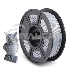Филамент NVPRINT PLA+ Silver для 3D печати диаметр 1.75мм длина 330 метров масса 1 кг Филамент NVPRINT PLA+ Silver для 3D печати диаметр 1.75мм длина 330 метров масса 1 кг