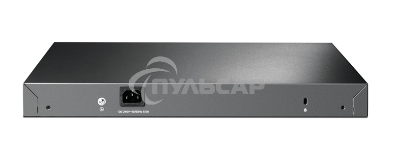 Коммутатор TP-Link 24-port Gigabit Managed PoE switch with 4 10G SFP+ ports, support 802.3af/at PoE, 1 console port, 19-inch rack mount, support L2/L2+ features.
