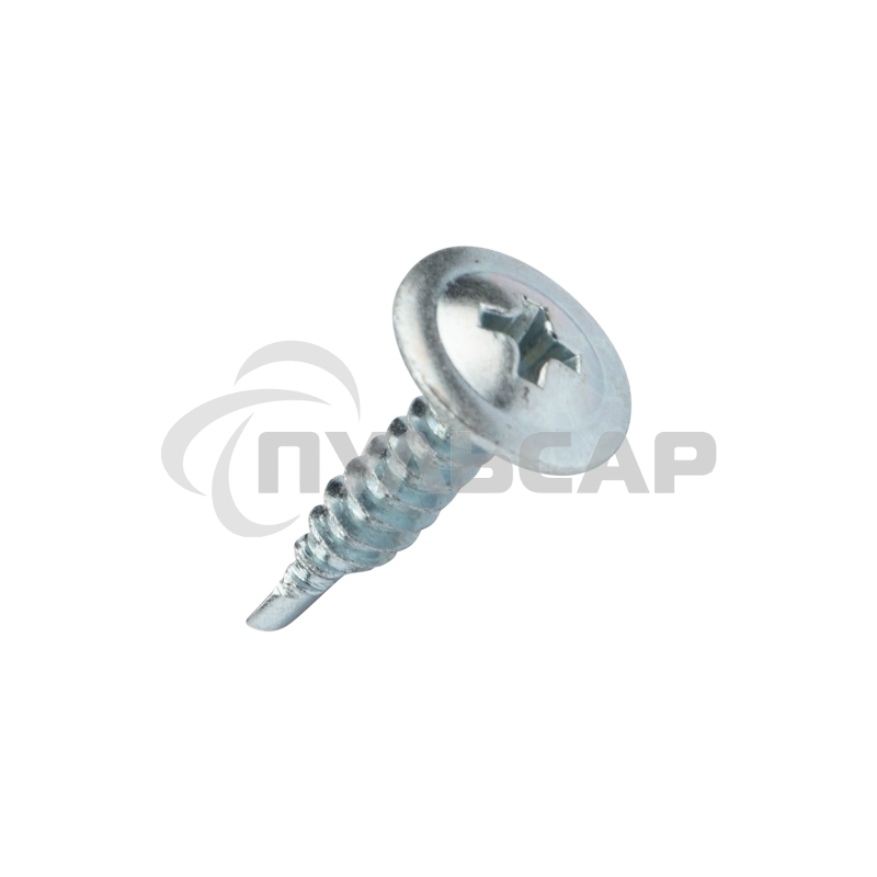 Саморез с прессшайбой KRANZ ПШС сверло 4,2х19мм, пакет (1000 шт/уп)