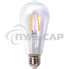 Лампа светодиодная Hiper THOMSON LED FILAMENT ST64 7W 730Lm E27 4500K
