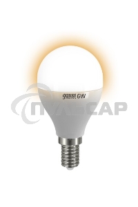 Лампа cветодиодная Gauss LED Elementary Globe 6W E14 2700Kарт.LD53116
