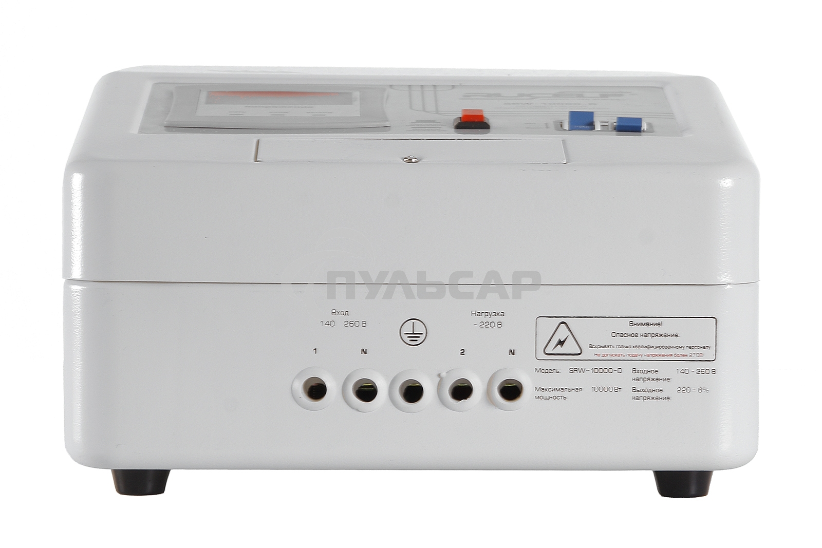 Стабилизатор RUCELF SRW-10000-Dоднофазный, цифровой 220В 10000ВА вх.:140-260ВНАСТЕННЫЙ