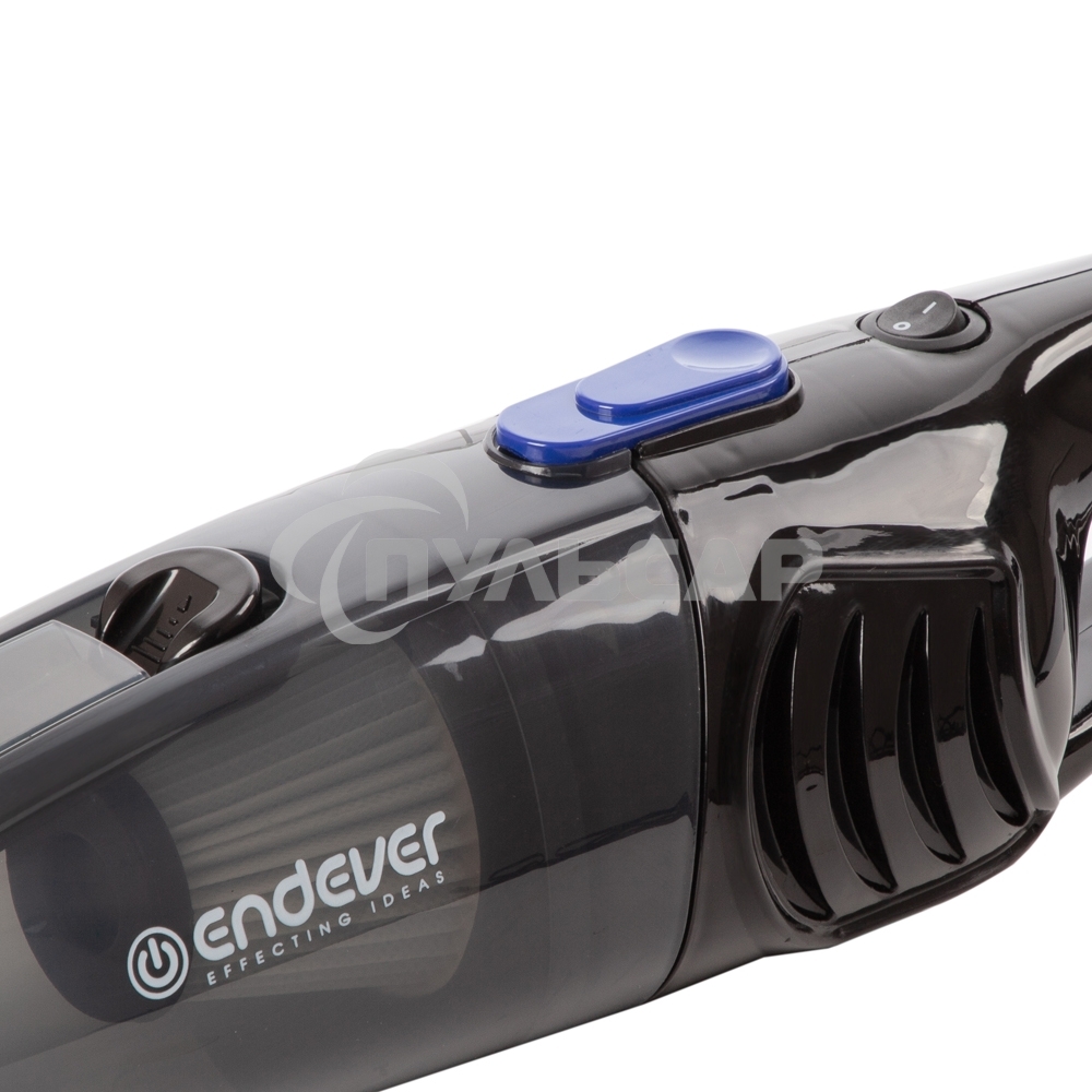 Пылесос вертикальный Endever VC-286 серый, питание от сети, 100 Вт, уборка сухая, пылесборник 1.9 л