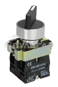 Переключатель LAY5-BD33 на 3 полож. черный I-O-II станд. ручка ИЭК BSW60-BD-3-K02