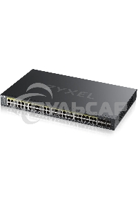 Гибридный L2 коммутатор PoE+ Zyxel NebulaFlex Pro GS2220-50HP, rack 19