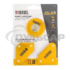 Набор из 2 магнитных сварочных фиксаторов и магнитной клеммы 