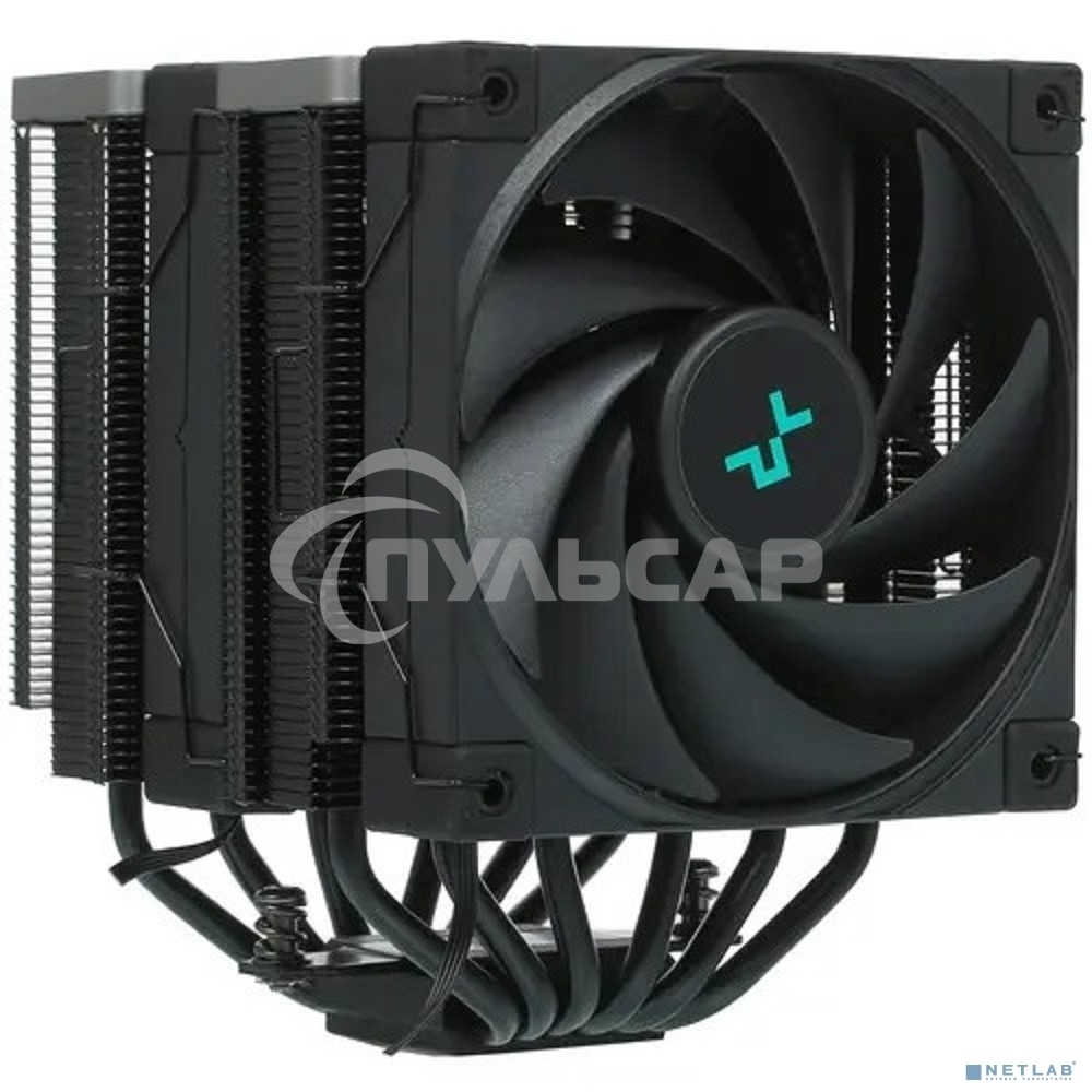 Кулер для процессора DEEPCOOL AK620 ZERO DARK черный, 120 мм, алюминий/медь, 1850 об/мин, 28 дБ, 4 pin, 260 Вт, 160 мм