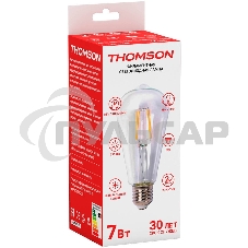 Лампа светодиодная Hiper THOMSON LED FILAMENT ST64 7W 730Lm E27 4500K