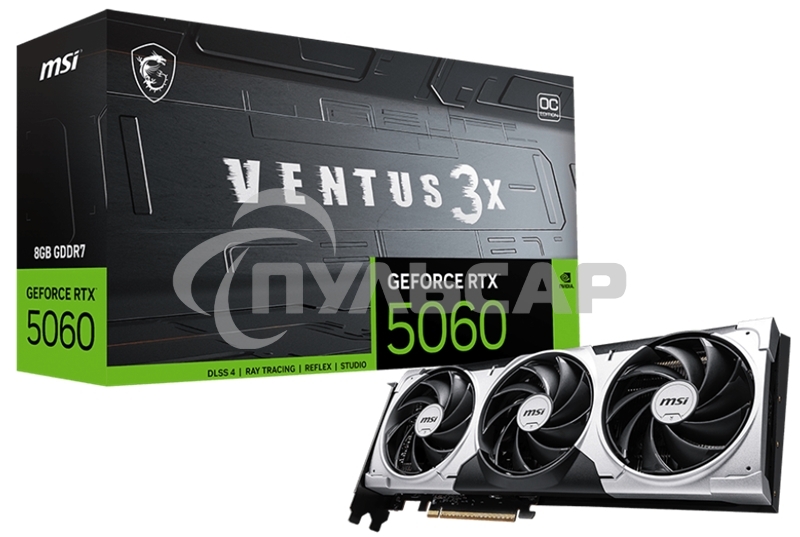 Видеокарта MSI GeForce RTX 5060 8G VENTUS 3X OC