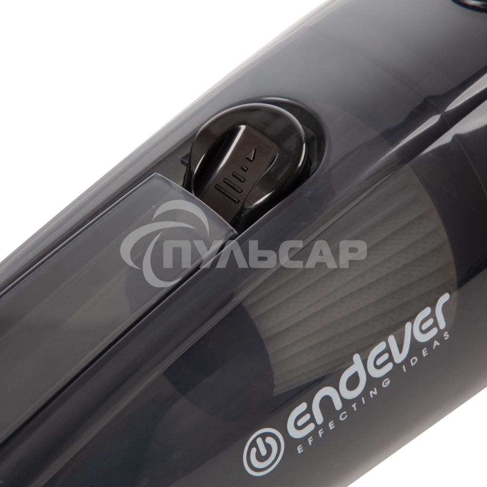 Пылесос вертикальный Endever VC-286 серый, питание от сети, 100 Вт, уборка сухая, пылесборник 1.9 л