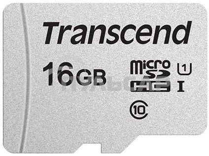 Флеш карта microSD 16Gb Transcend microSDHC Class 10 UHS-1 U1, (без адаптера), TLC