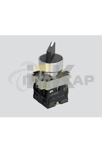 Переключатель LAY5-BD33 на 3 полож. черный I-O-II станд. ручка ИЭК BSW60-BD-3-K02