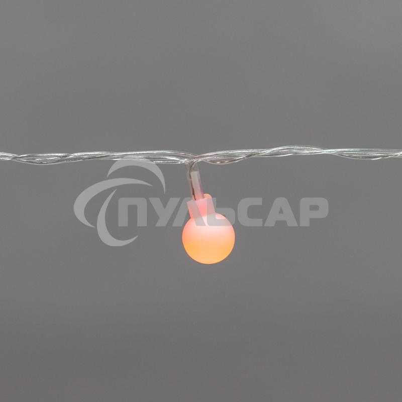 Гирлянда светодиодная Neon-night Шарики 5м, 20 LED, IP20, прозрачный провод, свечение мульти (RG/RB), мигание, 230В