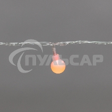 Гирлянда светодиодная Neon-night Шарики 5м, 20 LED, IP20, прозрачный провод, свечение мульти (RG/RB), мигание, 230В