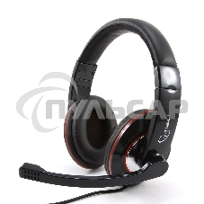 Наушники Gembird MHS-780B Гарнитура стерео черный регулятор громкости