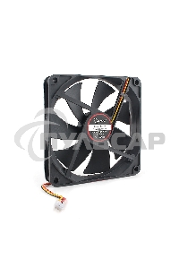 Вентилятор для корпуса Gembird 16612 черный, 140 мм, 1800 об/мин, 27 дБ, 3 pin