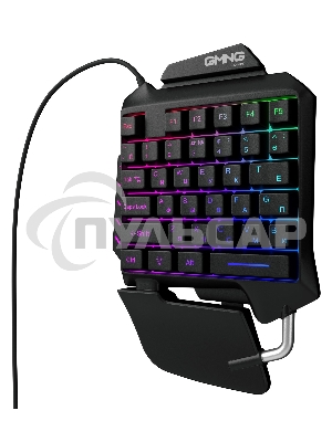 Игровой блок Oklick/Оклик GMNG 703GK черный USB for gamer LED (подставка для запястий)