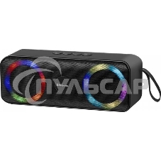 Акустическая система Defender LIGHT/BT/FM/USB/TF/AUX Q1 черный 10 Вт