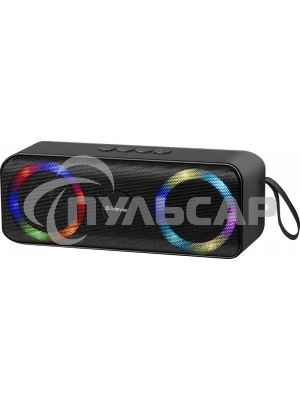 Акустическая система Defender LIGHT/BT/FM/USB/TF/AUX Q1 черный 10 Вт