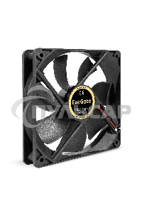 Вентилятор для корпуса ExeGate EX12025B2P-24 черный, 120 мм, 2150 об/мин, 35.3 дБ, 2 pin