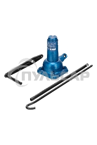 Домкрат механический бутылочный, 2 т, h подъема 210–390 мм, 2 части (домкрат, ручка)Stels
