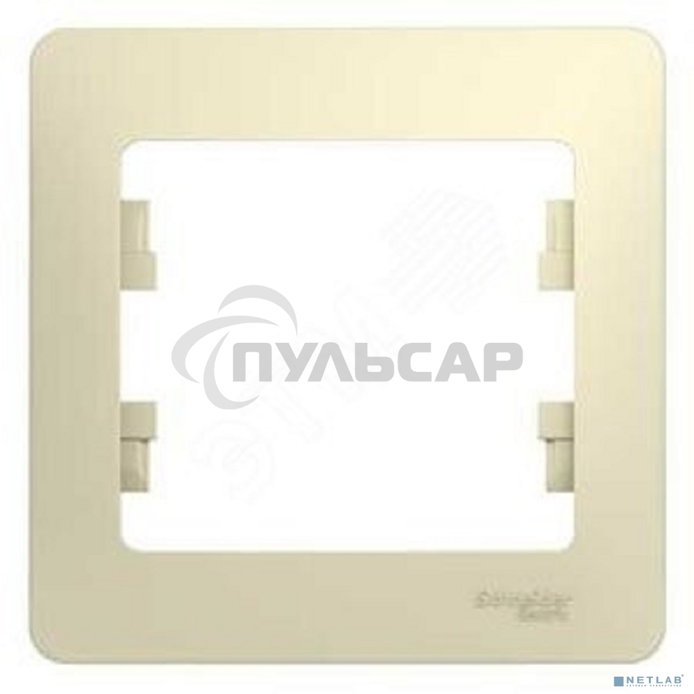 Рамка 1-м Glossa беж. SchE GSL000201