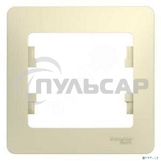 Рамка 1-м Glossa беж. SchE GSL000201