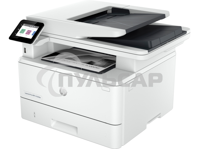 МФУ лазерное HP LaserJet Pro 4103fdn (2Z628A), A4, ч/б, печ. до 40 стр/мин., скан. до 29 стр/мин. (ч/б) 20 стр/мин. (цвет), 1200 x 1200 dpi, USB, RJ-45, Air Print, Mopria