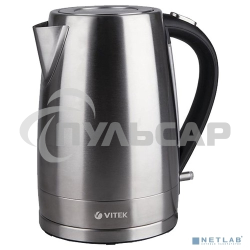 Чайник электрический Vitek VT-7000 1.7л. 2200Вт серебристый (корпус: металл)