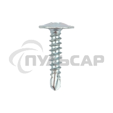 Саморез с прессшайбой KRANZ ПШС сверло 4,2х19мм, пакет (1000 шт/уп)