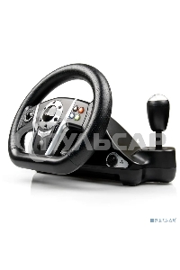 Игровой руль Dialog GW-235VR GranTourismo- вибро, 2педали+рычаг, PC USB/PS4&3/XB1&360/Android/Switch