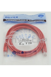 Патч-корд molded 5E Copper 3m красный