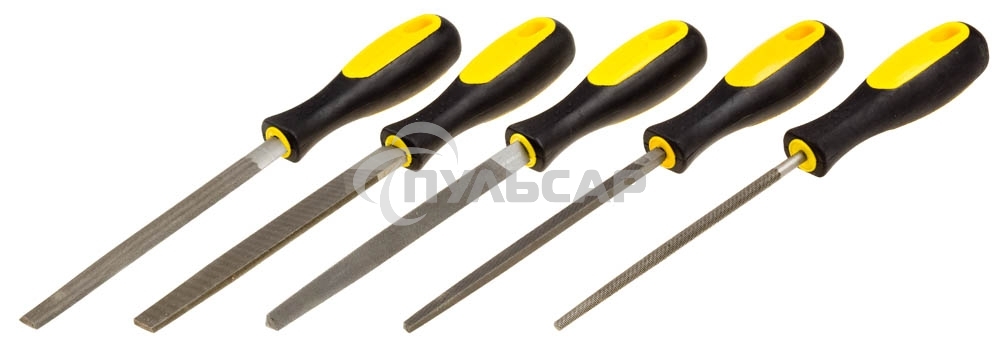 Набор STAYER 1681-15-H5_z01 PROFI Напильники: плоский,полукруглый,трехгран,квадратный,круглый,№2