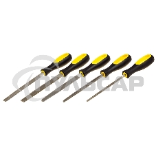 Набор STAYER 1681-15-H5_z01 PROFI Напильники: плоский,полукруглый,трехгран,квадратный,круглый,№2