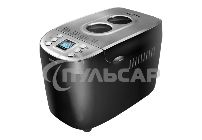 Хлебопечь Centek CT-1415 (черн) 1500 г БОЛЬШОЙ ОБЪЕМ, 860Вт, 15 программ, таймер, LCD, окошко