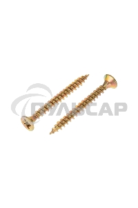 Саморез универсальный KRANZ 4х35, желтый цинк, пакет (50 шт./уп.)