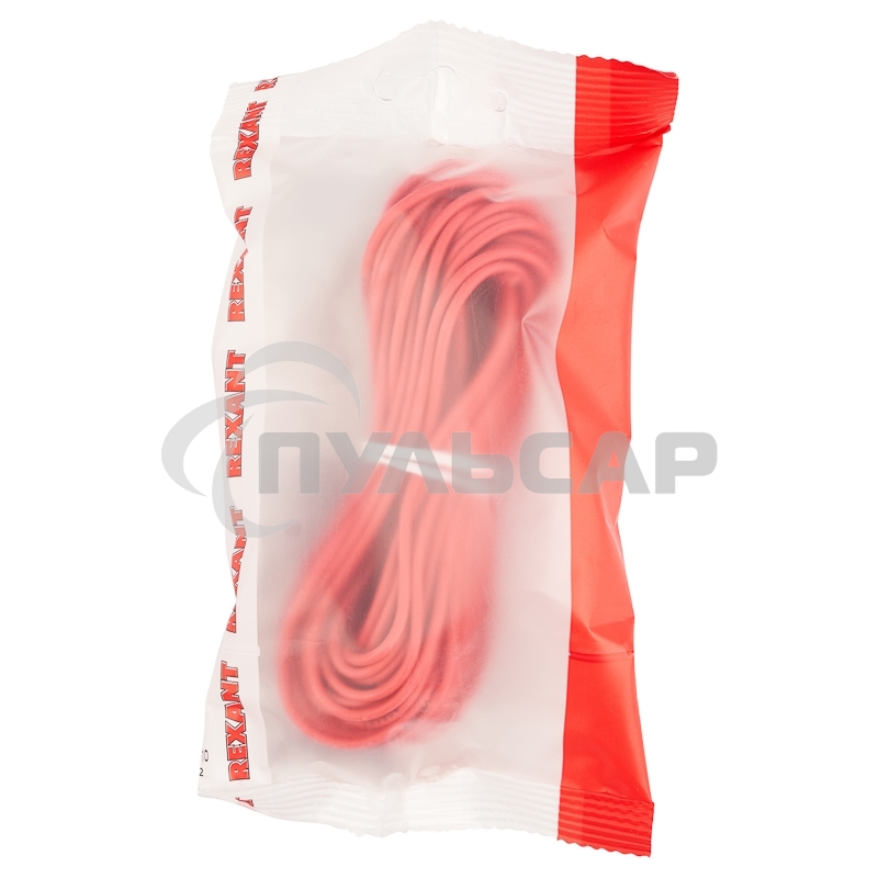 Провод автомобильный ПГВА/ПВАМ Rexant 1х0,75 мм красный, мини-бухта 10 метров