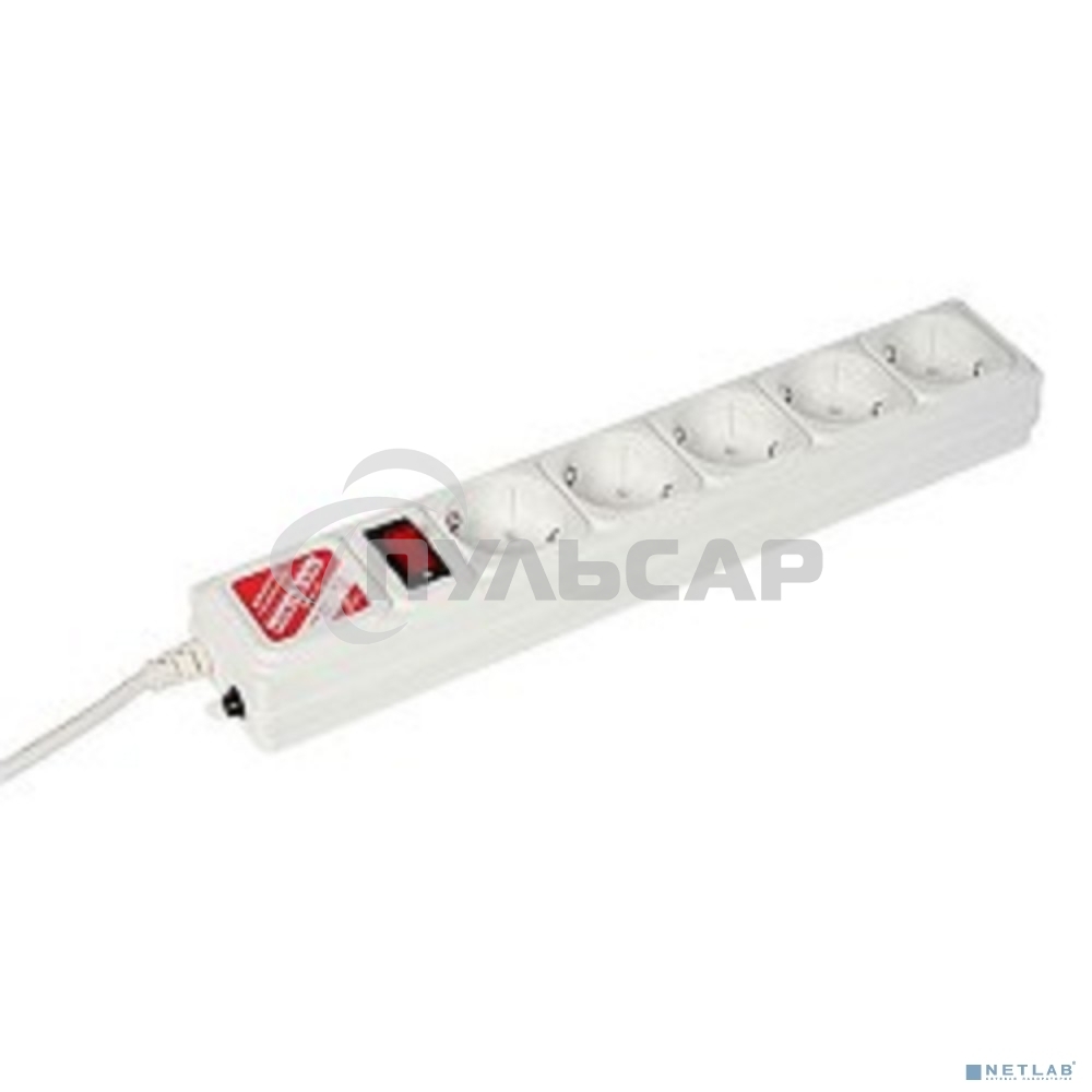 Сетевой фильтр Powercube SPG-B-15-WHITE 5м (5 розеток) белый (коробка)