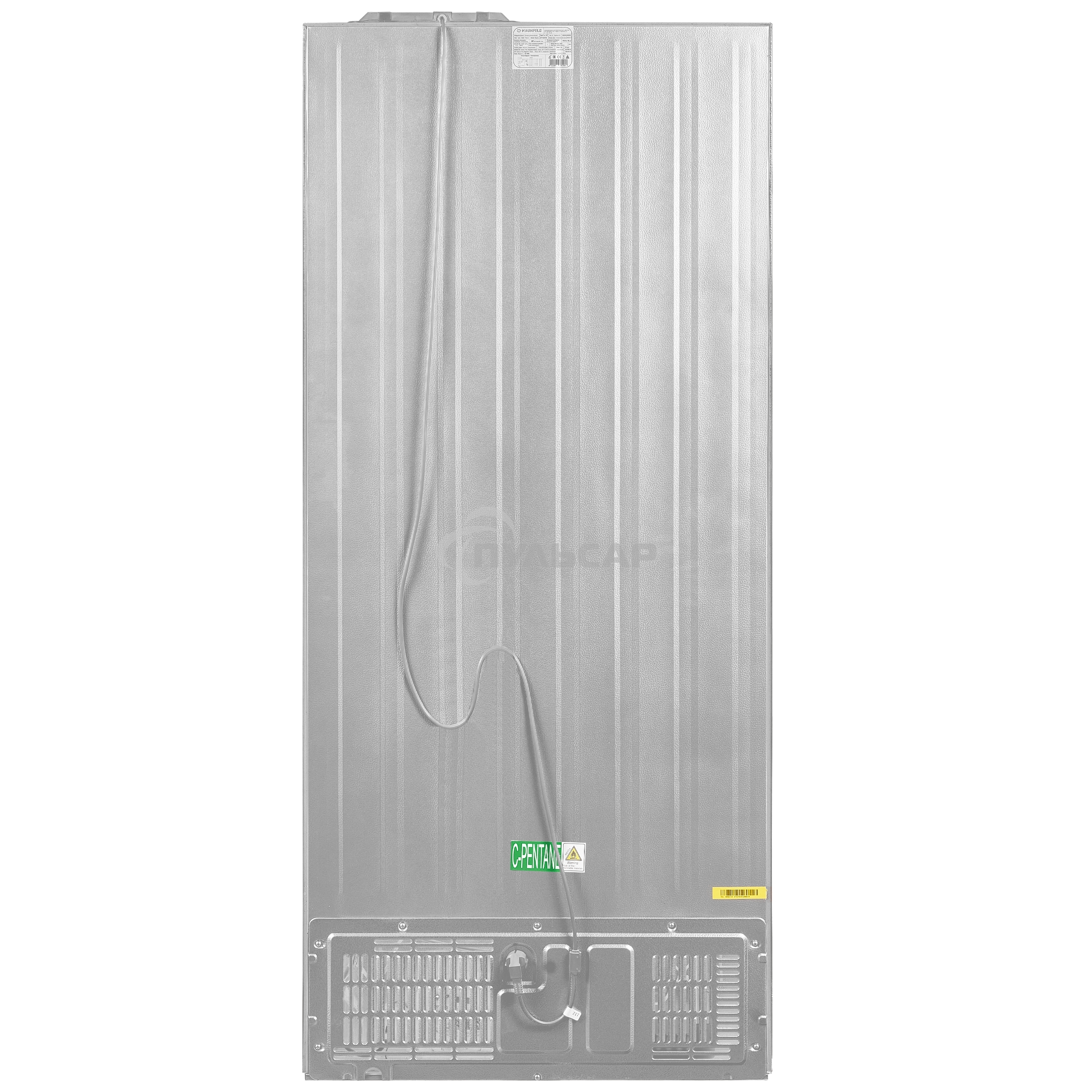 Холодильник Maunfeld MFF183NFWE белый трехкамерный инвертор 270/135л морозилка снизу, Total NoFrost, Side by Side