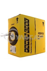 Кабель UTP Outdoor Power Cube PC-UPC-5051E-SO-OUTR кат.5e Fluke МЕДЬ однож. 4х2х0.51 мм, 305 м на катушк, внешний с тросом, черный (FLUKE TEST)