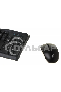 Беспроводной комплект клавиатура + мышь Oklick 230M черный 2.4ГГц Nano Receiver USB