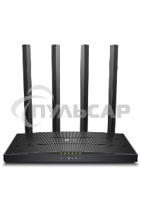 Роутер беспроводной TP-Link Archer C6U AC1200 10/100/1000BASE-TX/4G ready черный
