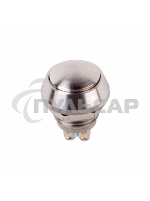 Кнопка антивандальная Ø12 Б/Фикс (2с винт) (ON)-OFF сфера Rexant