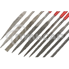 Набор надфилей Matrix 160 х 4мм 10шт обрезиненные рукоятки