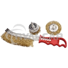 Набор щеток Matrix для дрели, 3 шт., 1 плоская, 65 мм, 50 мм 