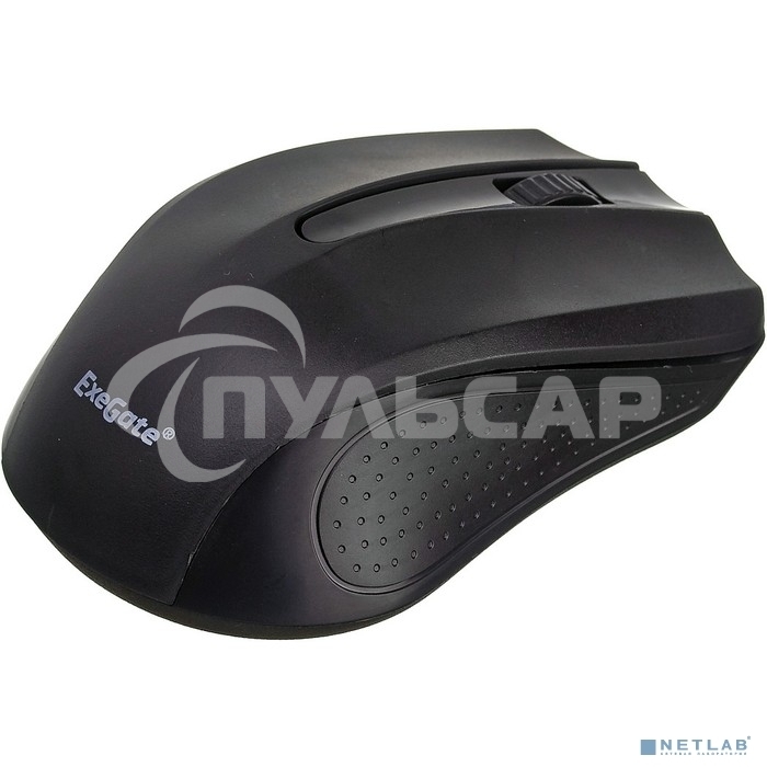 Мышь беспроводная ExeGate Professional Standard SR-9023 черный, 1200 dpi, радиоканал, USB, кнопки - 3